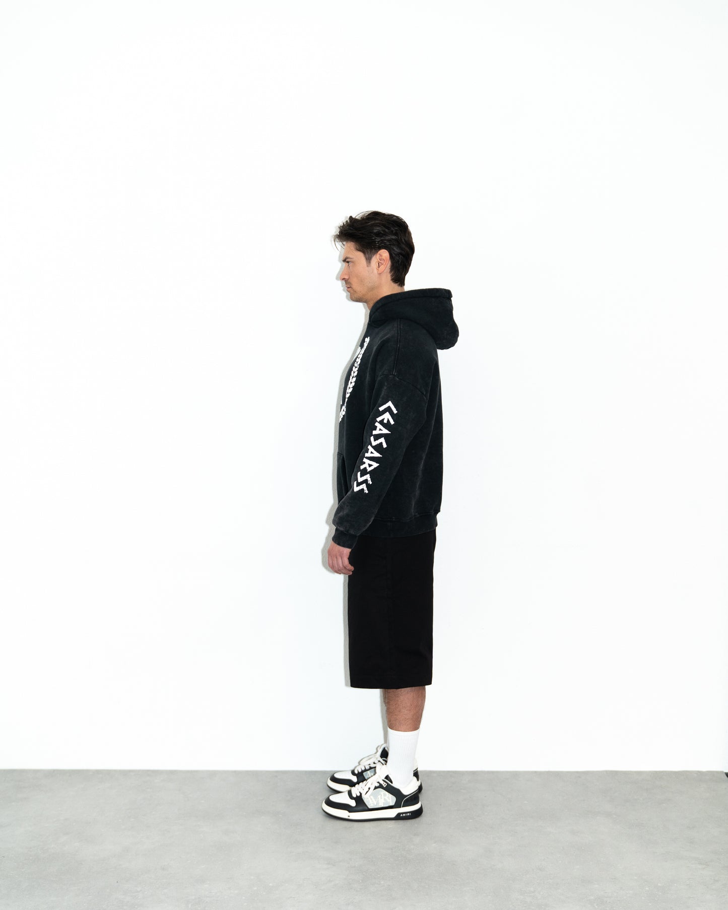 Ceasarss Hoodie Washed Black