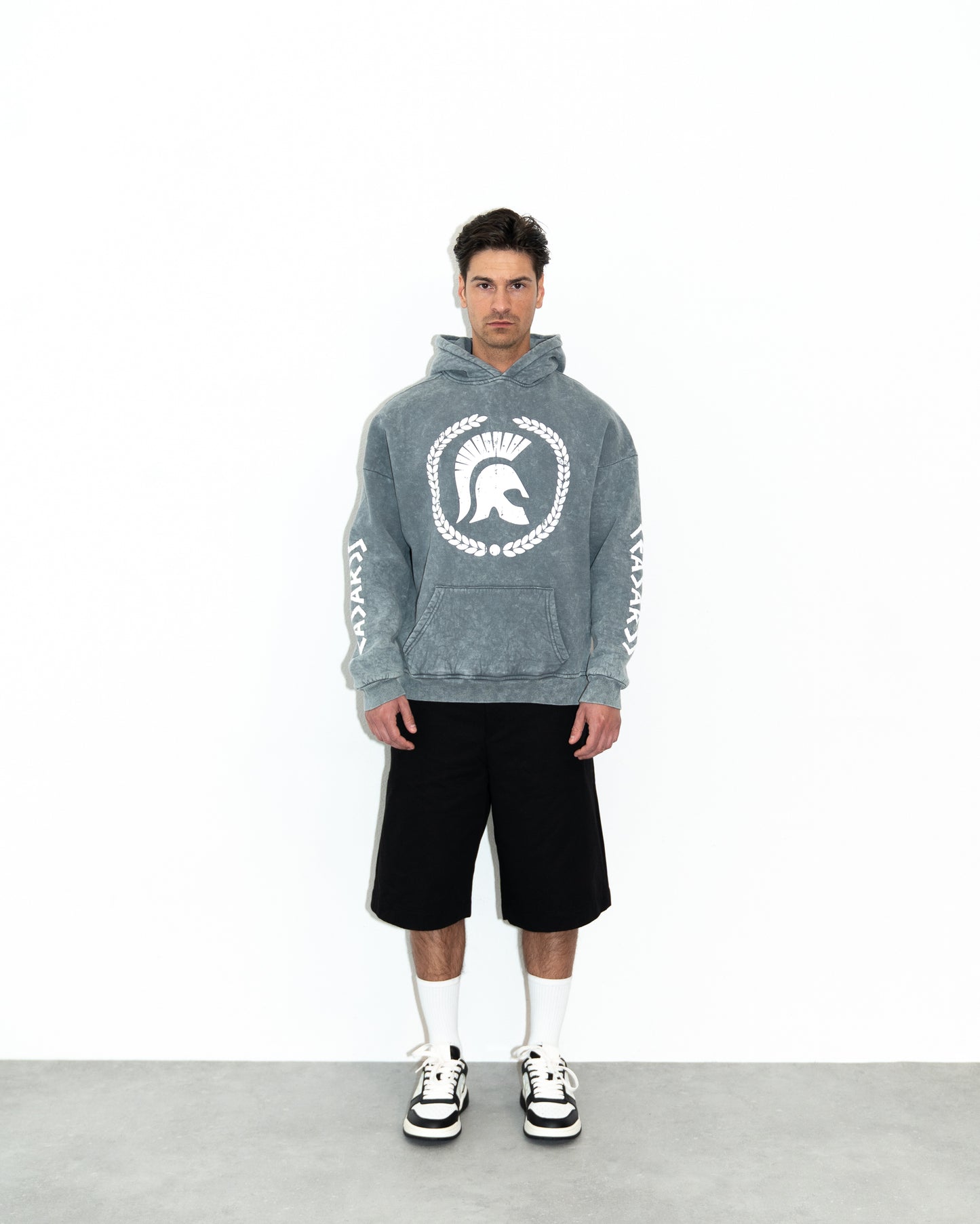 Ceasarss Hoodie Washed Grey