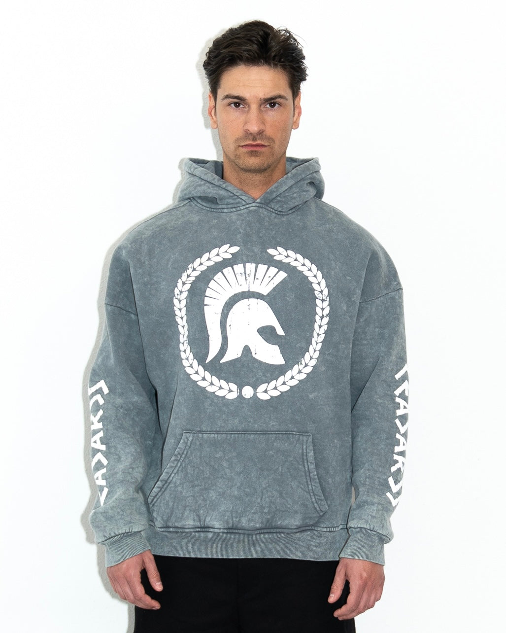 Ceasarss Hoodie Washed Grey