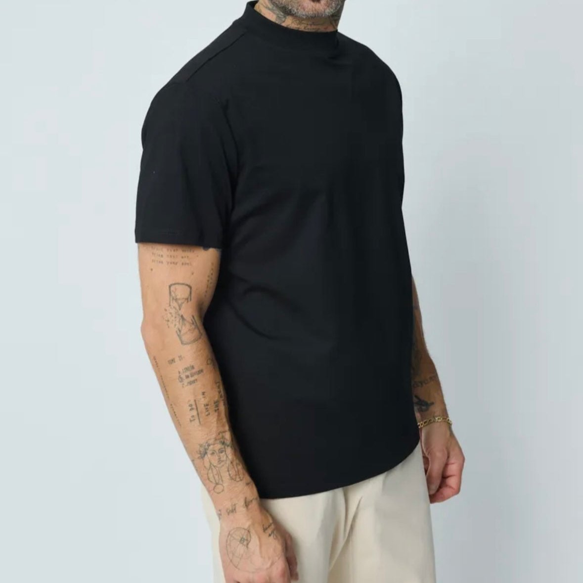 T-Shirt crew neck Black