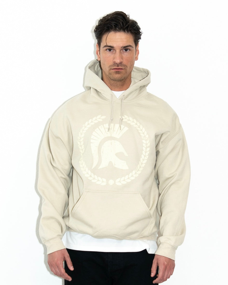Ceasarss Logo Hoodie Beige