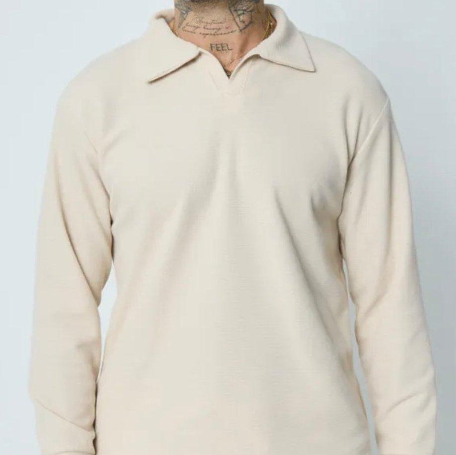 Sweater polo Beige