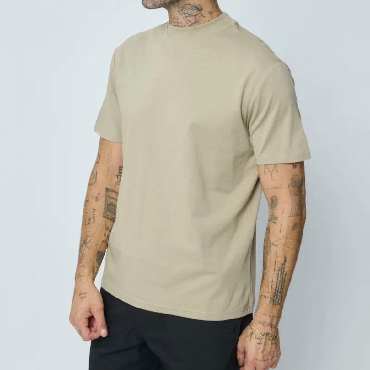 T-Shirt crew neck Beige