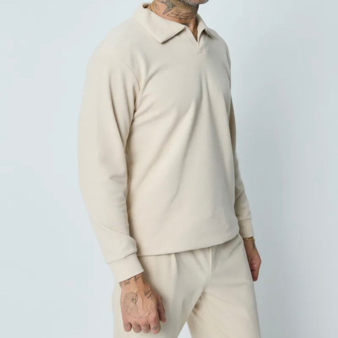 Sweater polo Beige