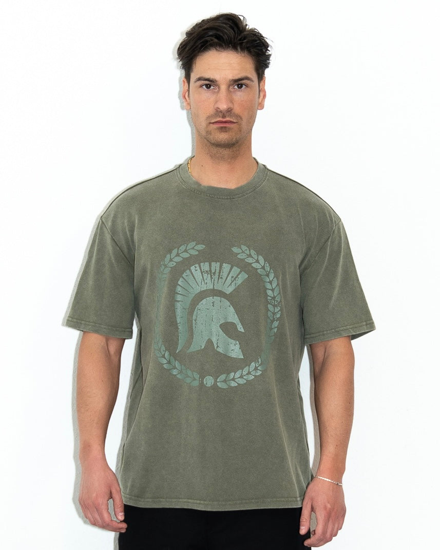 Ceasarss T-Shirt Washed Khaki