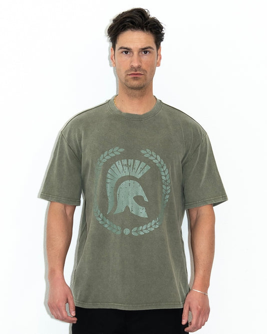 Ceasarss T-Shirt Washed Khaki