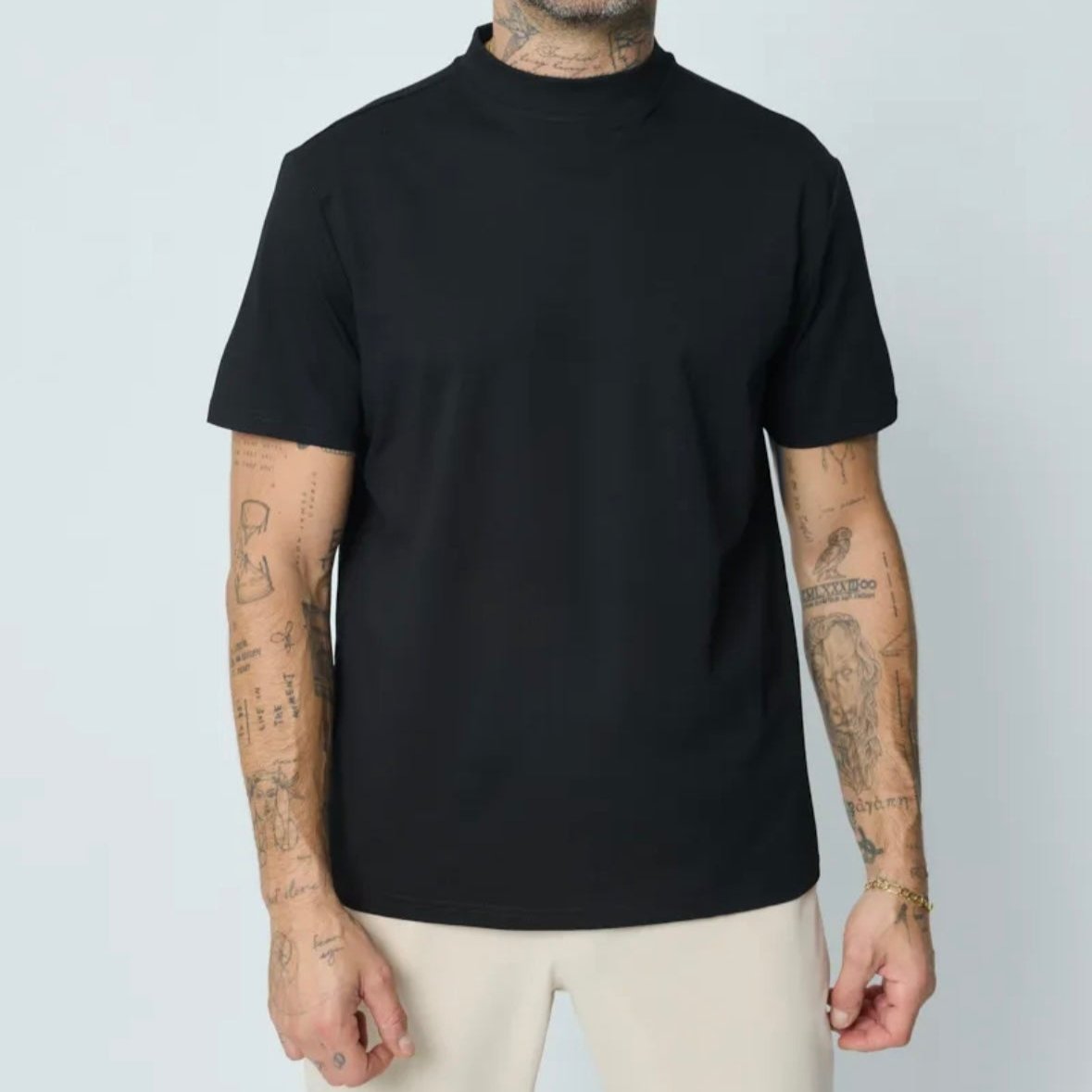 T-Shirt crew neck Black