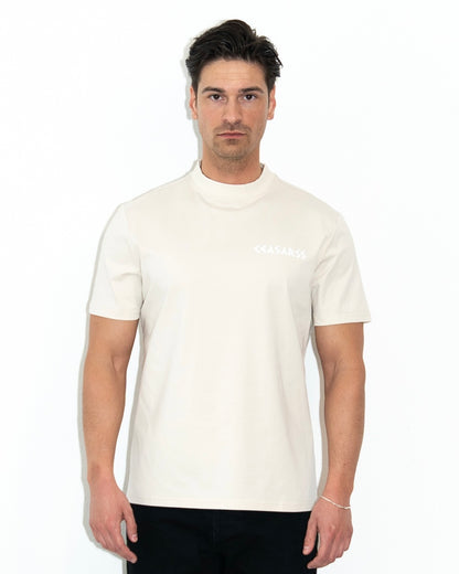 Ceasarss Logo T-Shirt Beige