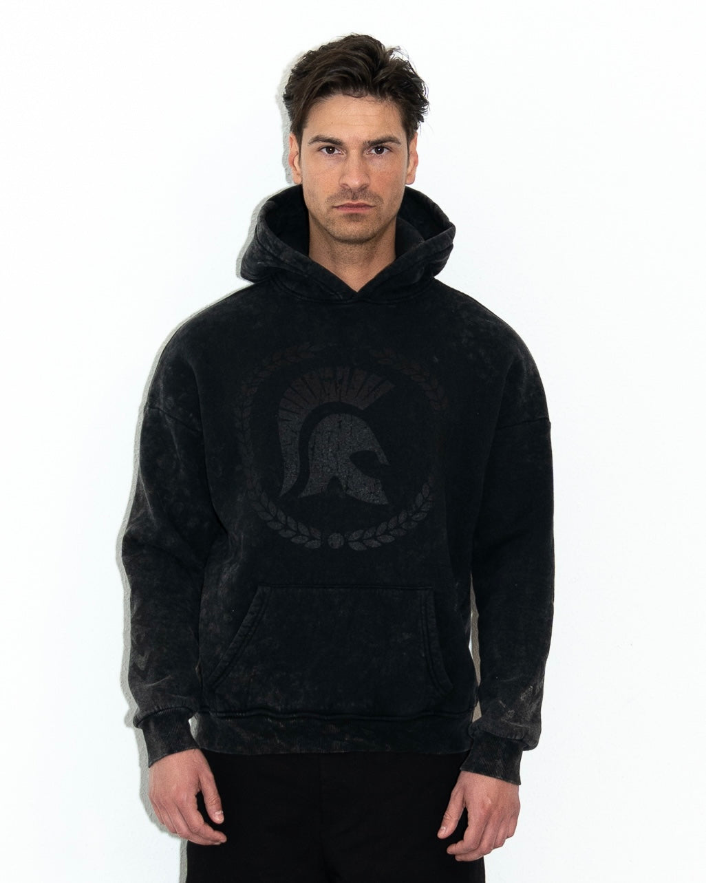 Ceasarss Hoodie Washed Black on Black
