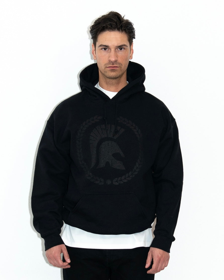 Ceasarss Logo Hoodie Black on Black