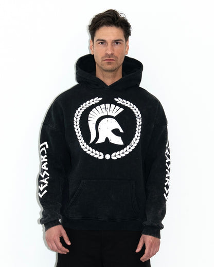 Ceasarss Hoodie Washed Black