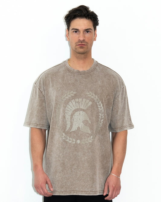 Ceasarss T-Shirt Washed Beige