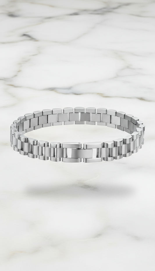 Small Silver Presidente Bracelet