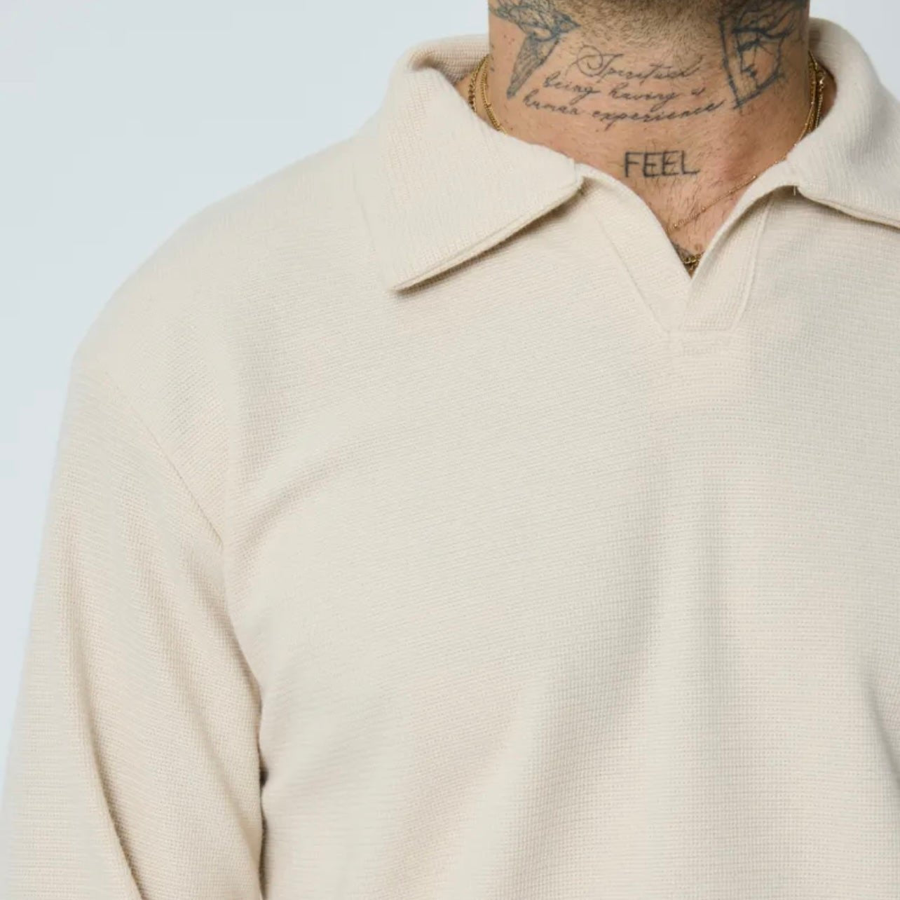 Sweater polo Beige