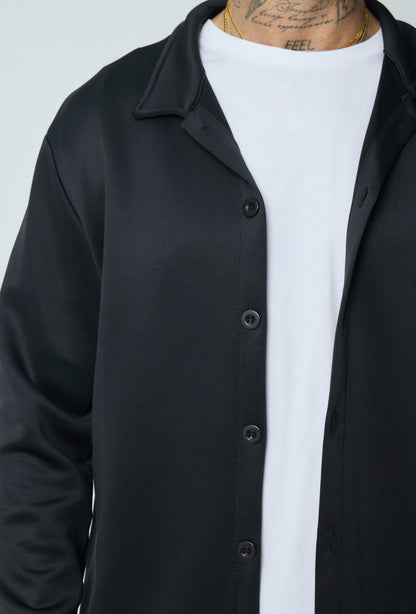 Satin flared suite Black