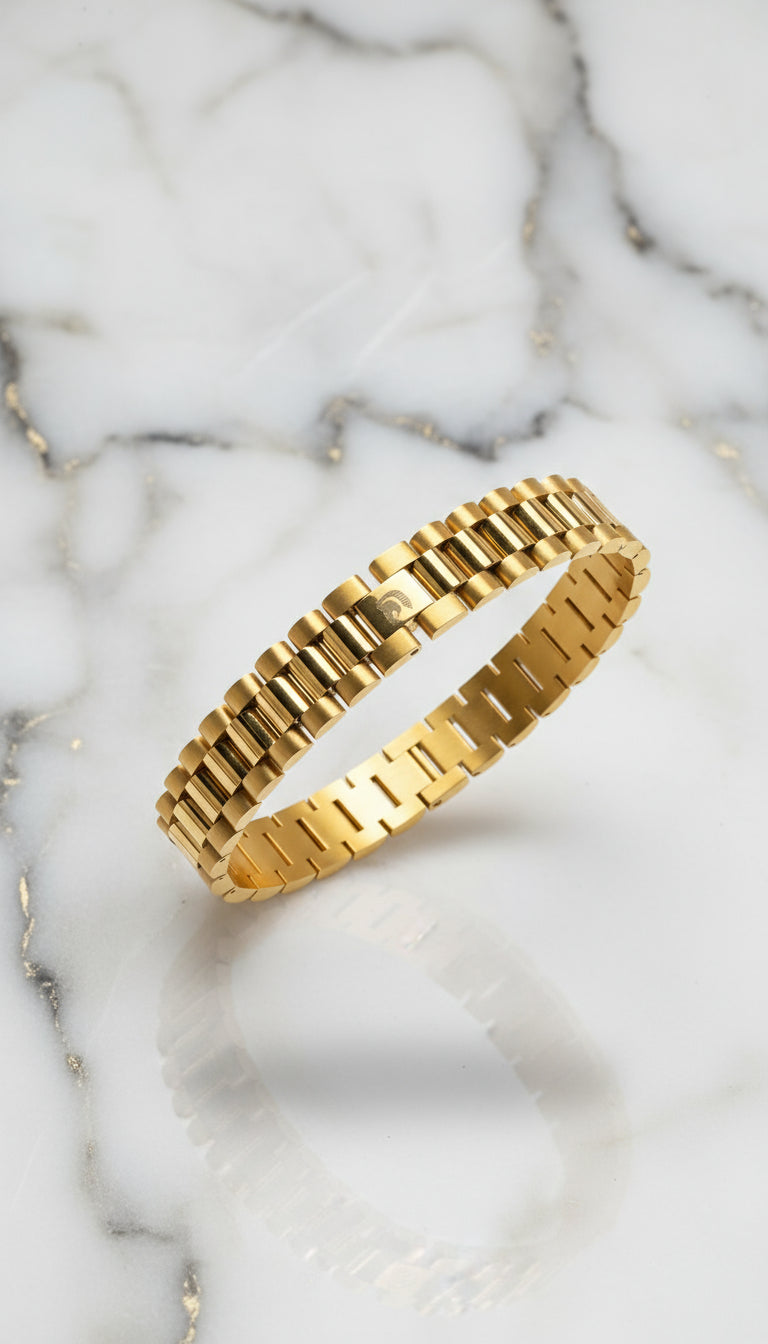 Golden Logo Presidente Bracelet
