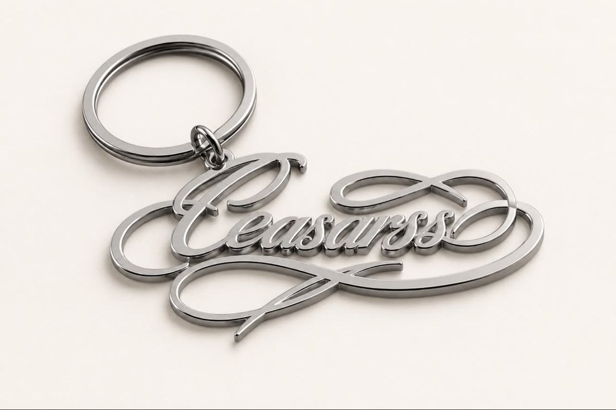 CEASARSS zilverkleurige sleutelhanger