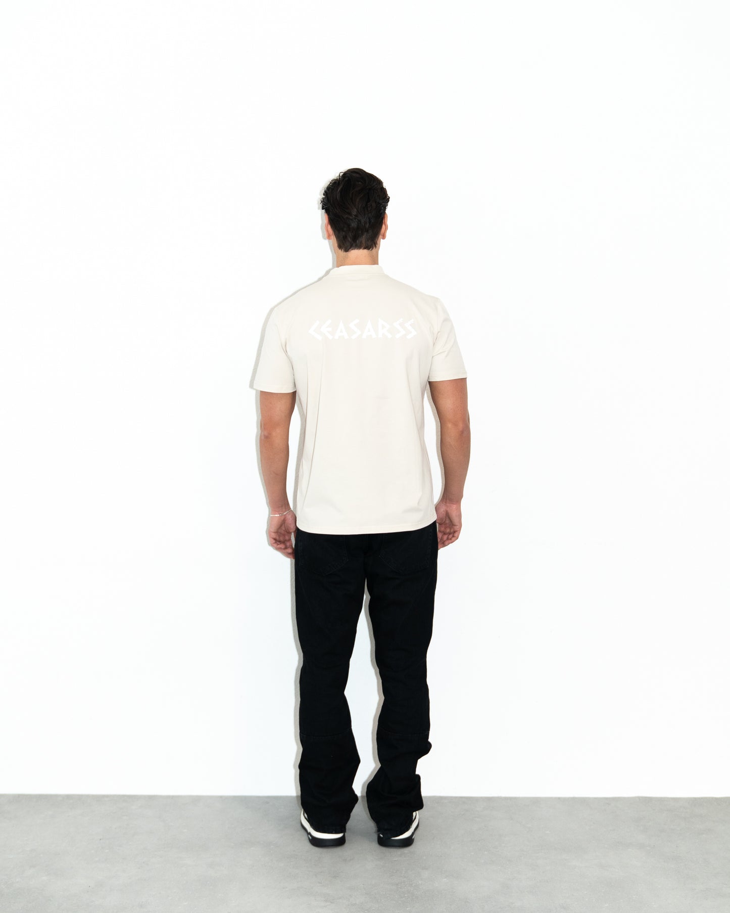 Ceasarss Logo T-Shirt Beige