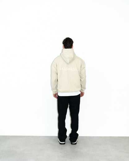 Ceasarss Logo Hoodie Beige