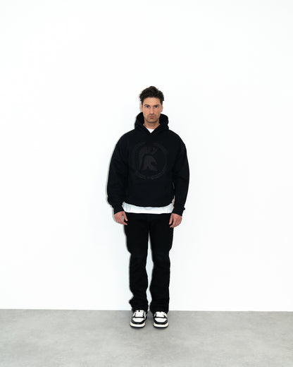 Ceasarss Logo Hoodie Black on Black