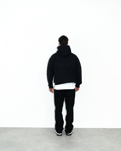 Ceasarss Logo Hoodie Black on Black