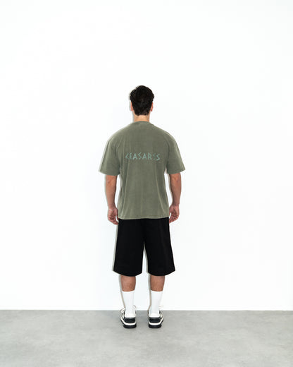 Ceasarss T-Shirt Washed Khaki