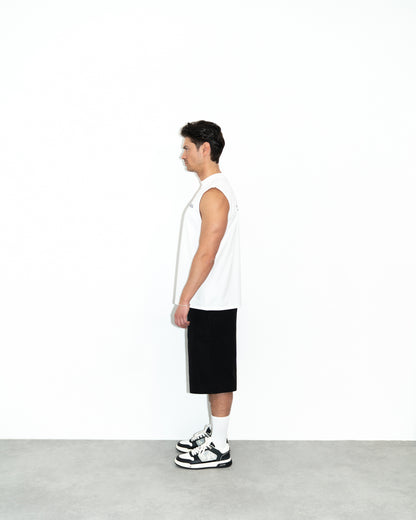 Ceasarss Logo Sleeveless T-Shirt White