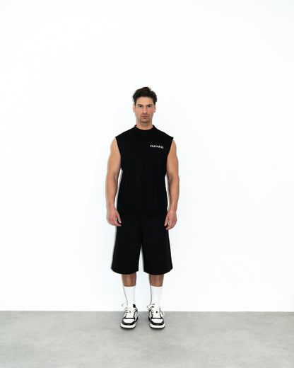 Ceasarss Logo Sleeveless T-Shirt Black