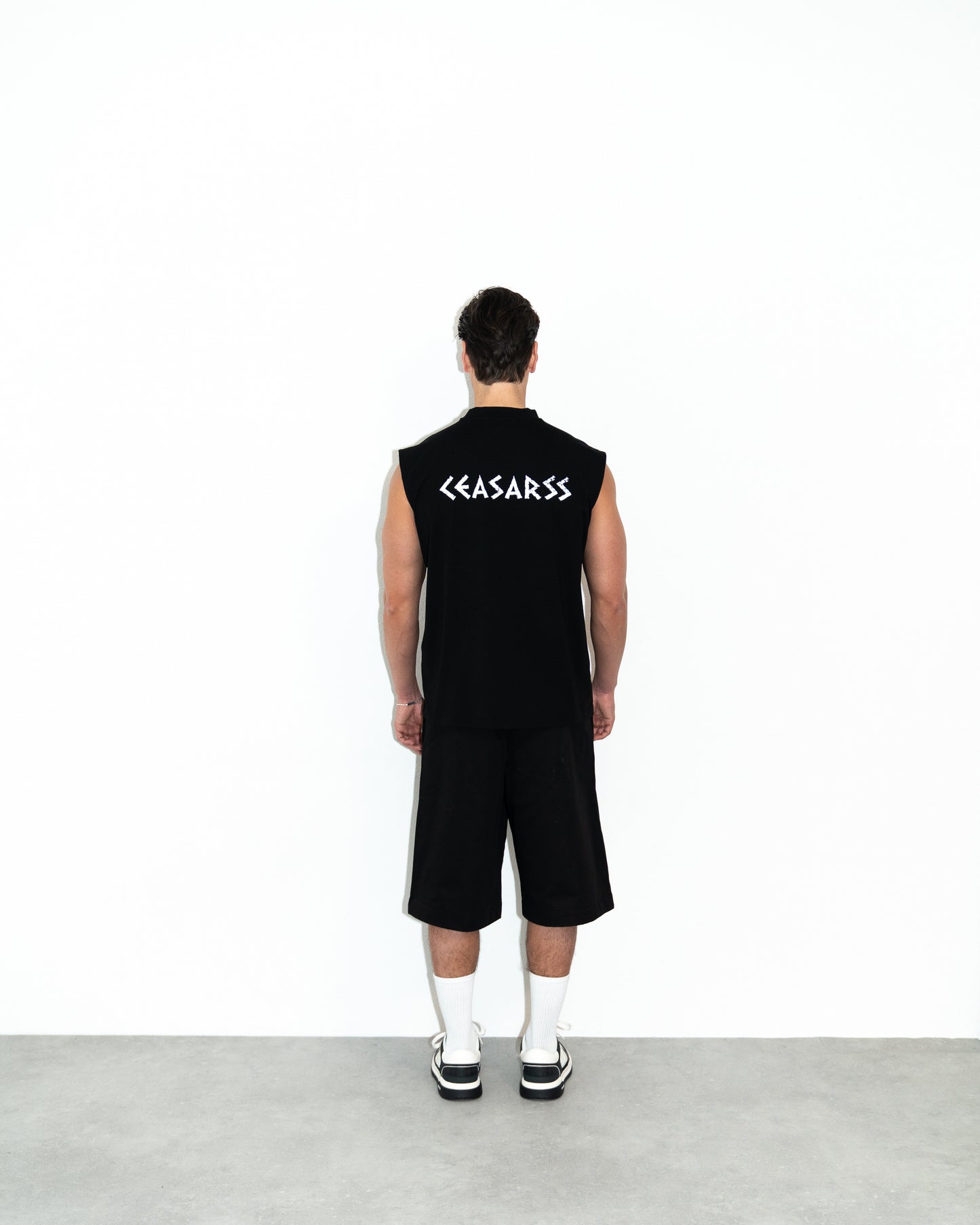 Ceasarss Logo Sleeveless T-Shirt Black