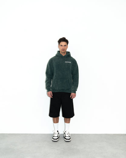 Ceasarss Logo Hoodie Washed Green