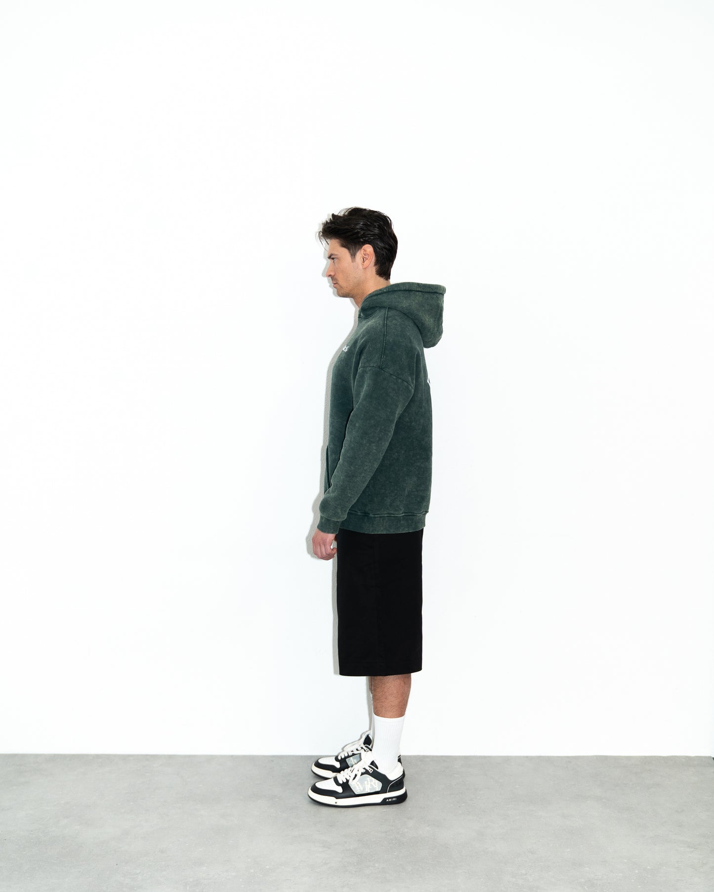 Ceasarss Logo Hoodie Washed Green