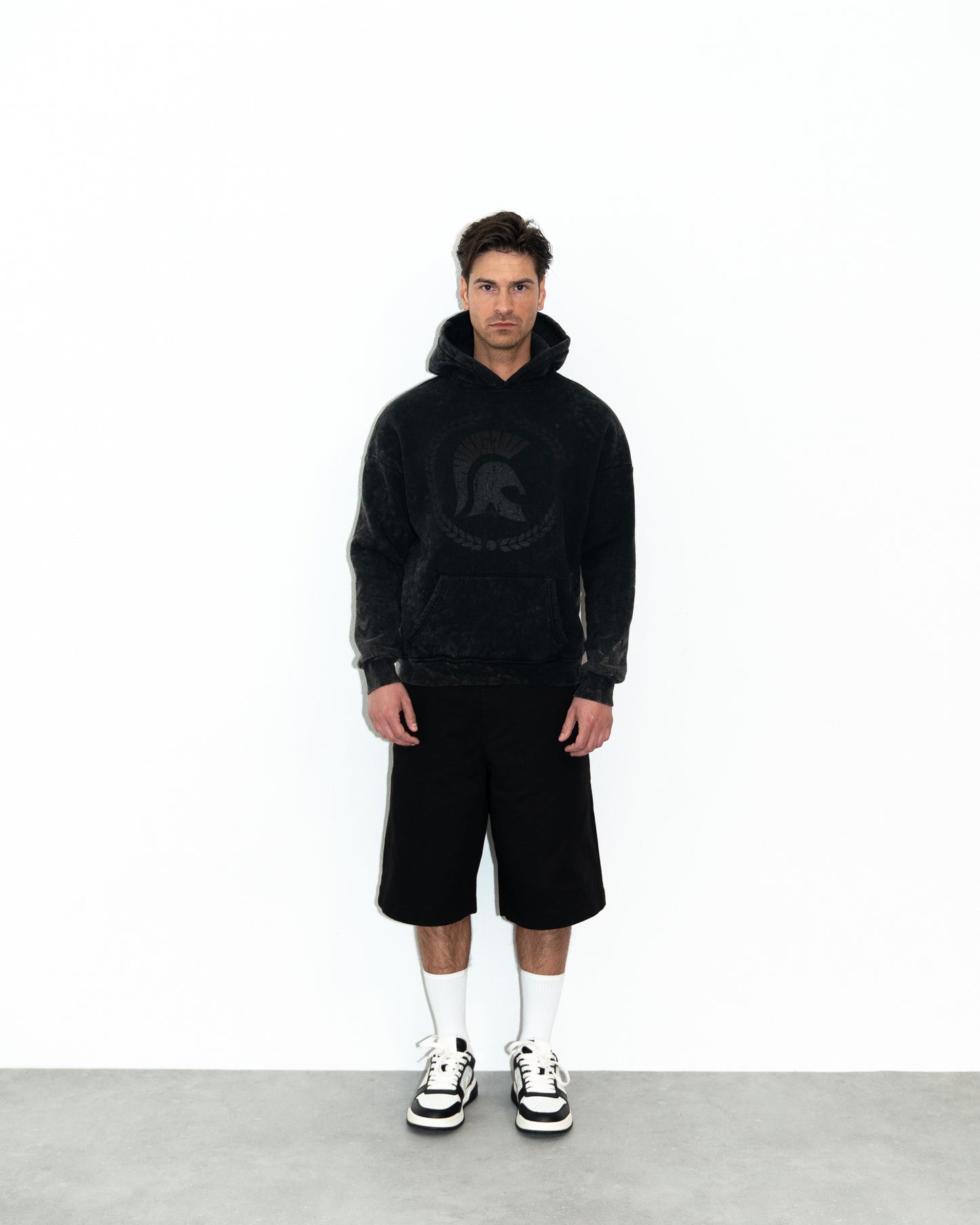 Ceasarss Hoodie Washed Black on Black