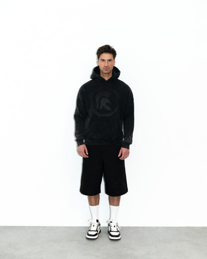 Ceasarss Hoodie Washed Black on Black