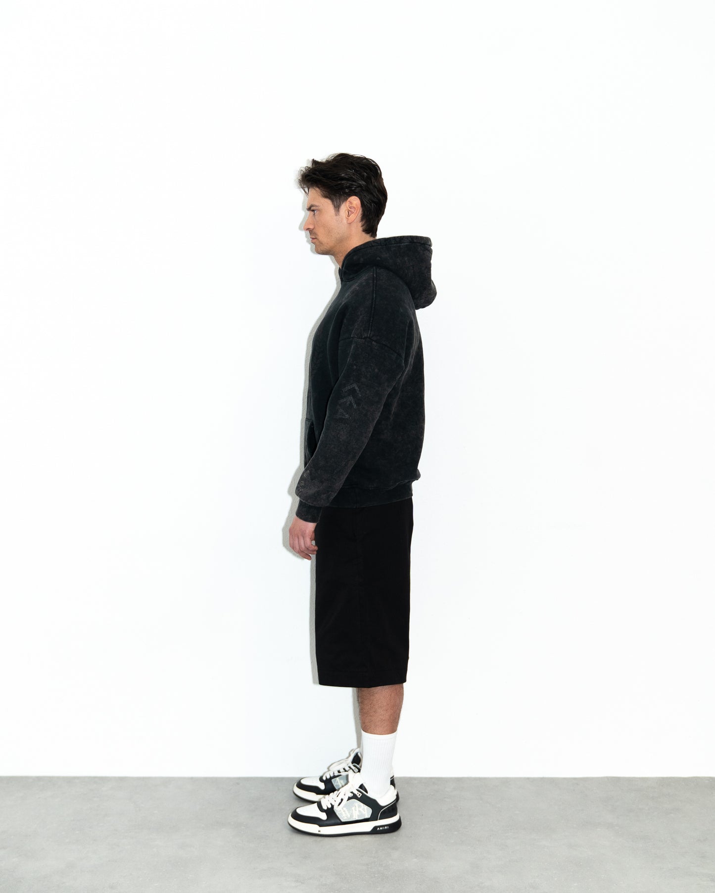Ceasarss Hoodie Washed Black on Black