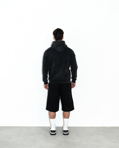 Ceasarss Hoodie Washed Black on Black